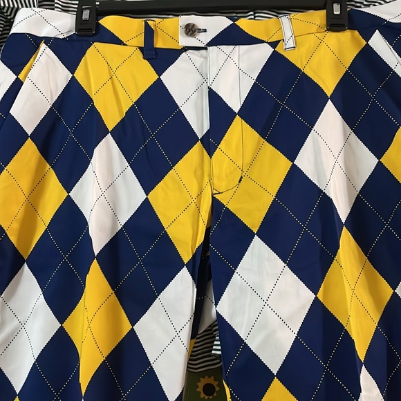 Loudmouth Men’s Pants - Blue and Gold - Picture 2 of 10